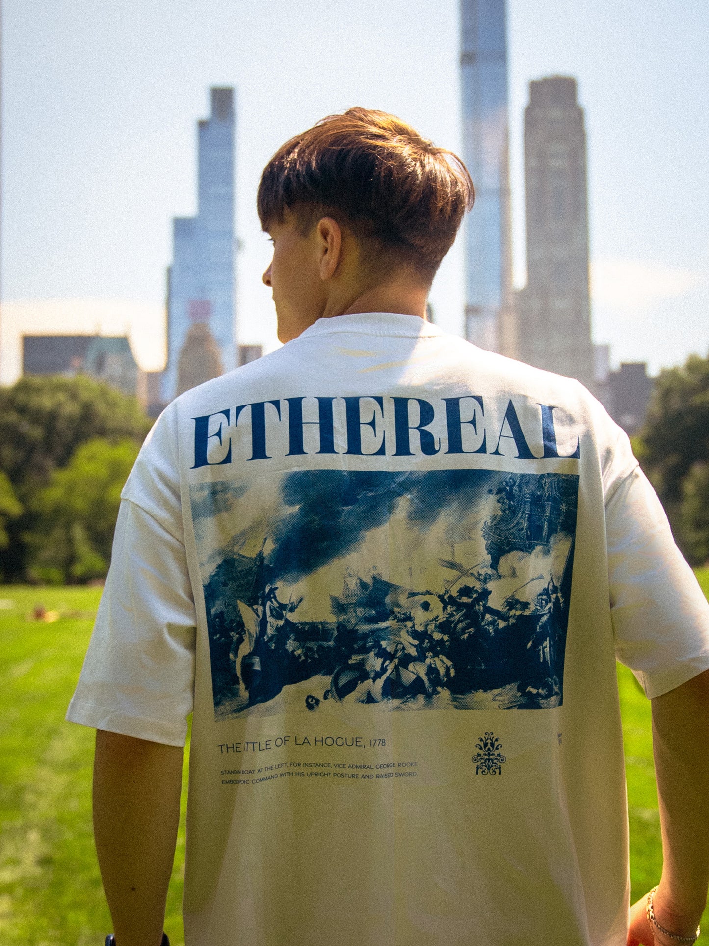 Battle in Blue unisex oversized T-Shirt